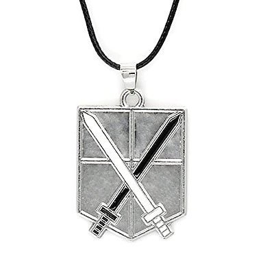Attack on Titan Training corps Ring Necklace Pendant Silver Color 