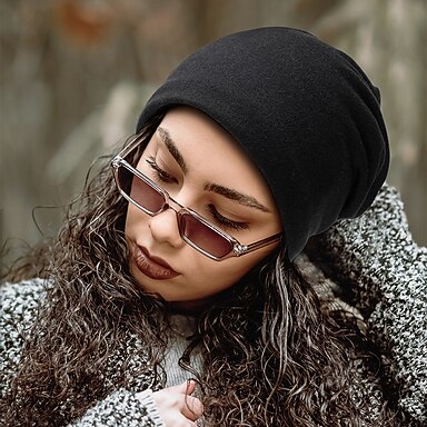 cappello invernale berretto con teschio da sci berretto in maglia cappelli  da trekking cappello caldo antivento per donna uomo foderato in pile  slouchy campeggio caccia sci del 8823011 2022 a $13.08