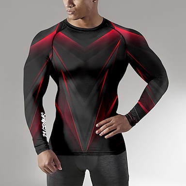 Quick Cool Dry Fit Tights Superhero Long Sleeve Athlete Baselayer Black