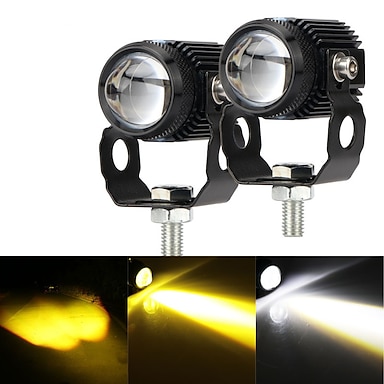 T6 Headlights Fog Lamp New Motorcycle Driving Headlight LED Motorcycle Spot Head Lamp Fog Lamp Accessory With Lampshade Black 