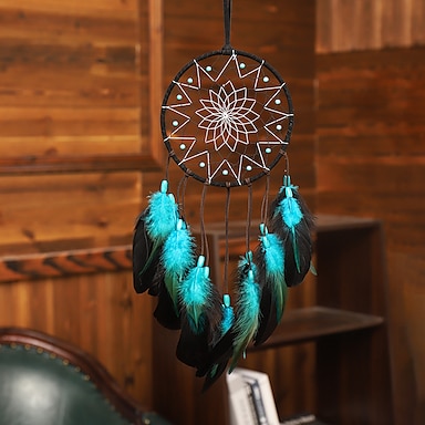 Boho Fashion Dream Catcher Hanging Feather Ornament Auto Pendant Bohemian Long 