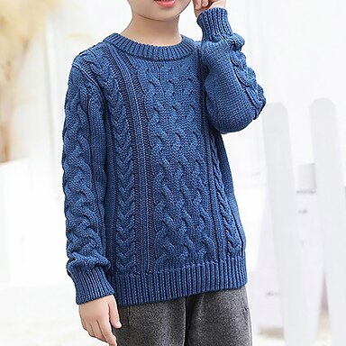 Boys Camouflage Knitted Jumper Kids Long Sleeve Pullover Sweater Top 3-12 Years 