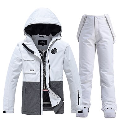 Ski Jacket with Bib Pants Ski Suit 