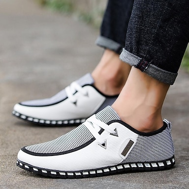 New Mens Casual Fashion Canvas linen Slip On Driving Mocassin Loafers shoes 