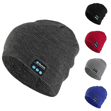 Mens Gifts for Thanksgiving/Christmas/Birthday Winter Ideal Gift for Stocking Stuffers Wireless Headphones Hats V5.0 Bluetooth Hat with Stereo Speaker Bluetooth Beanie Hat Gifts for Men