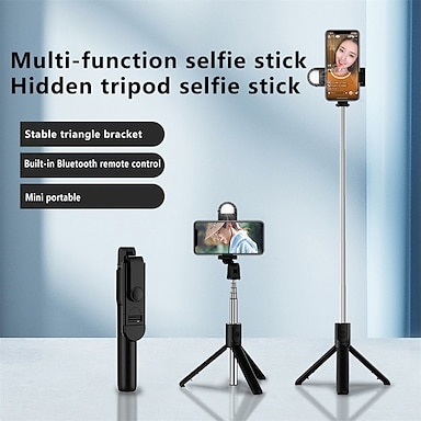 Color : A LICHUAN Cellphone Live Broadcast Tripod Multifunctional Portable Telescopic Selfie Universal Tripod Stand with Phone Holder for Video Recording Tripod for Travel and Work 