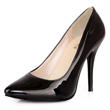 ZHZNVX Womens Shoes Nappa Leather Spring Basic Pump Heels Stiletto Heel Black 