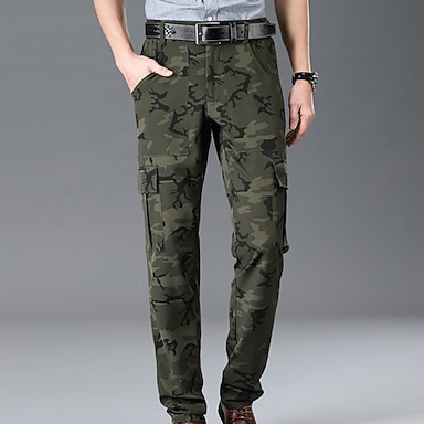 Men's Hiking Cargo Pants Camouflage 