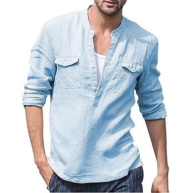 Button Down Shirts Henley Shirt Summer 