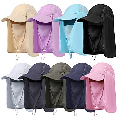 thumbnail image 2 of UPF50+ Sun Hat With Neck Flap - Quick-Dry Breathable Fishing Hat For Outdoor Activities 2 of 11