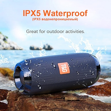 sacoll bluetooth box IPX6 wasserdichter tragbarer drahtloser mit LED-Licht Party Bluetooth lautsprecher musikbox bluetooth 5.0 Dual-Pairing 20W Stereo Sound musikbox geeignet für Reisen im Freien