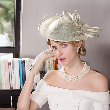 Accessoires Hoeden & petten Fascinators & Minihoedjes Derby Hoeden voor Vrouwen Kentucky Derby Hat Fascinator Kerk Bruiloft Fascinator Hat 
