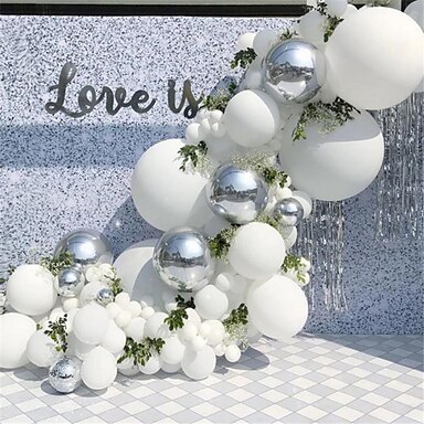 24 x White LED Berries Wedding Party decorations fairy Balloons Function Table D 