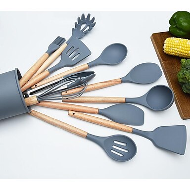Pot Clip Spoon Kitchen Gadget Spatula Cookware Utensil Holder Cooking Tool Q 