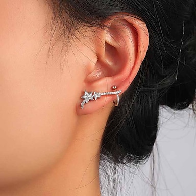 Avenue Womens Wing Diamond CZ Stud Earrings