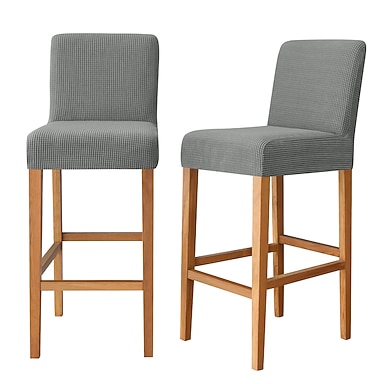 2 stuks stretch barkrukhoes, barkrukhoes, stoelhoes voor eetkamer, cafémeubilair, bordeauxrode stoelhoes, stretchbeschermers, antislip met elastische onderkant
