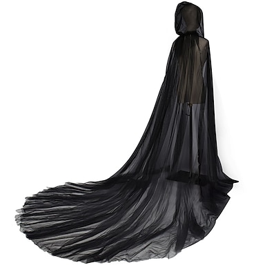 Halloween Witch Cloak Womens Vintage Hooded Cape Coat Holiday Party Masquerade Cosplay Novelty Costume 