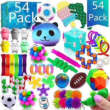 Livingroom Ideal for Outdoor Gift Goodie 21 Pack Fidget Toy Set Assortment Stress Relief Fidget Hand Toys for Adults Children Carnival Rewards Prizes Classroom Sensory Fidget Toys 