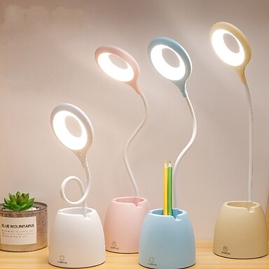 1pcs LED Desk Lamp Rechargeable Eye-Protection USB Table Lamp Reading Lamp for Students Kids Children 