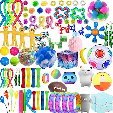 Paquete De 38 Conjunto de herramientas sensoriales intranquilo paquete alivio de tensión Mano Niños Adultos Toys Uk 