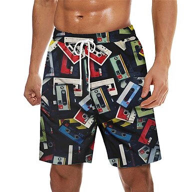 【2019 New】 Mens Swimming Shorts,Summer Drawstring Quick Dry Surfing Patchwork Hawaiian Short Pants 