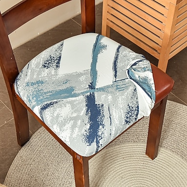 stoelhoezen voor eetkamerstoelen stretch bedrukte stoel stoelhoezen set van 2 verwijderbare wasbare gestoffeerde stoel stoelbeschermer kussen hoezen voor keuken kantoor