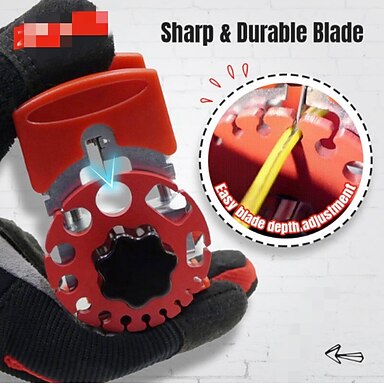 thumbnail image 2 of Manual Wire Stripping Machine – Handheld Copper Wire Stripper Tool For 1mm To 20mm Cables, With 3 Feed Holes & Adjustable Blades 2 of 6