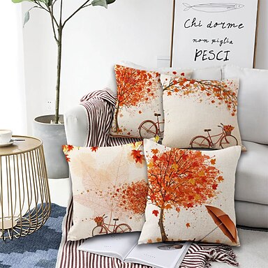 Luxury Digital Print Plush Velvet World City Theme Cushion Covers 18" x 18" 