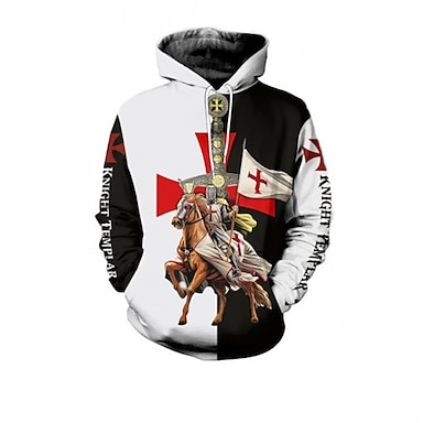 The Last Templar Crusader Knights Templar Crusader Hoodie Cartoon Manga ...