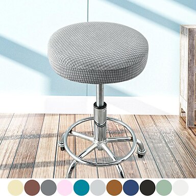 Thick Round Elastic Barstool Chair Seat Cushion Cover Bar Stool Soft Protector 