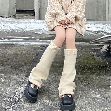 chicas picantes Punk y gótico Y2K Año 2000 Calentadores de la pierna