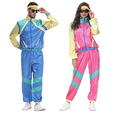 Disco Hip Hop Street Style Outfits Sportswear Men's Women's Costume Vintage Cosplay Party Casual Top Halloween / Pants / Headband / Pants 9315433 2023 –