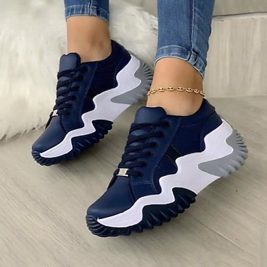 Women Running Sneakers Sports Outdoors Shoes Sequins Bling Shoes Hemlock Teen Lace Up Flat Shoes 