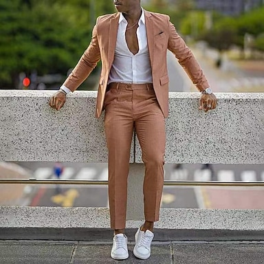 Ensemble Costume Femme 2025 - Blazer Oversize & Pantalon Large - Côtelé Uni - Tenue Bureau Décontractée Chic - 7