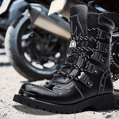 Non leather motorcycle boots sale