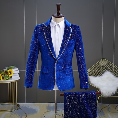Retro vintage Roaring jaren '20 Jaren 1920 Outfits Pakken en blazers The Great Gatsby Heer Kostuum Voor heren Maskerade Feest Evenement / Feest Vrijgezellenfeest Volwassenen Jas Broeken
