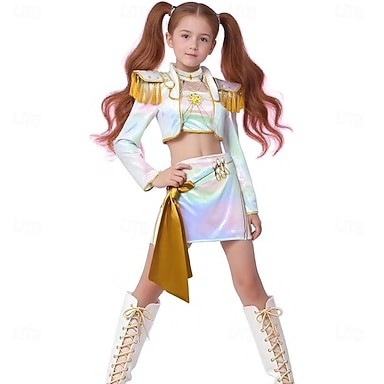Koreaans idool geïnspireerd Popster Outfits Modieus Cosplay Kostuum Virtueel Idool for Dames Voor meisjes Volwassenen Kinderen Halloween Prestatie Halloween