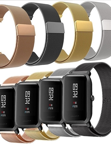 Watch Band for Huami Amazfit Bip Younth Watch Xiaomi Milanese Loop Stainless Steel Wrist Strap