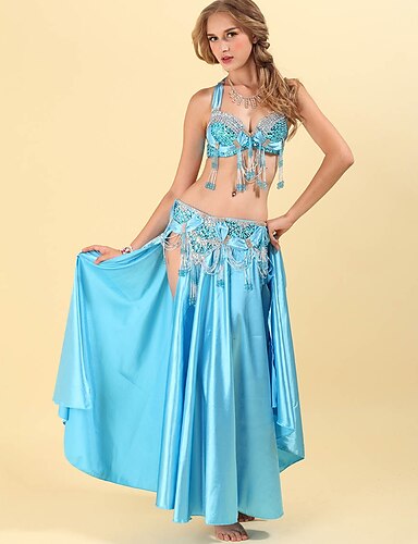 Veil Set Belly Dance Costume Gypsy Dress JUPE Top TMS MAROON Satin Skirt 