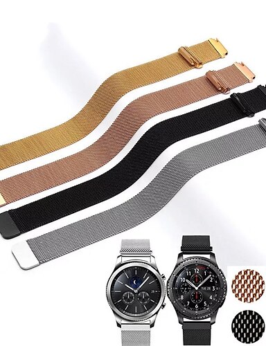 20MM 22MM band for Samsung Galaxy Watch Active 42mm 46mm Gear Sport S2 S3 Milanese Loop for Amazfit Bip 18mm huawei watch1 Strap