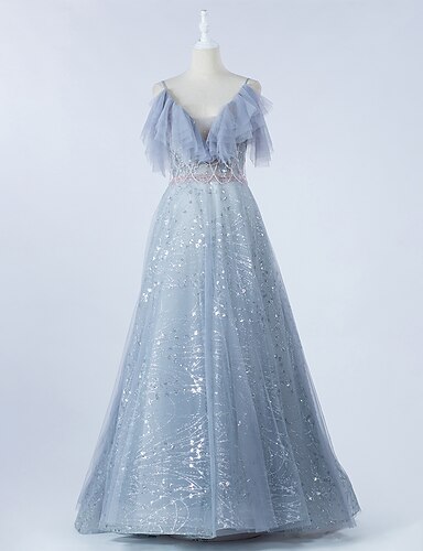 cold shoulder evening gown