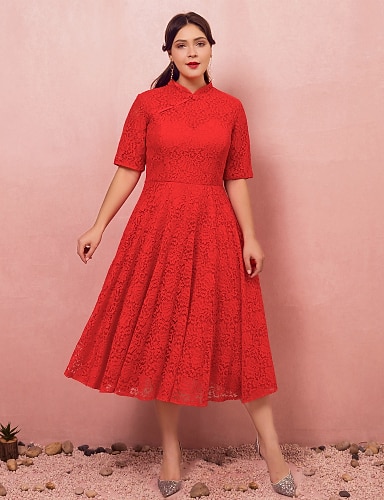 plus size tea party attire