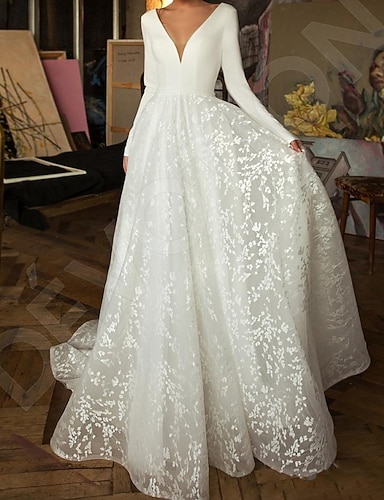 silver satin wedding dress