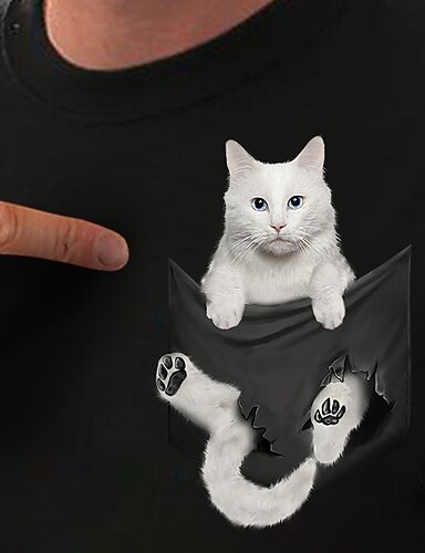 blusas com estampas de gatos
