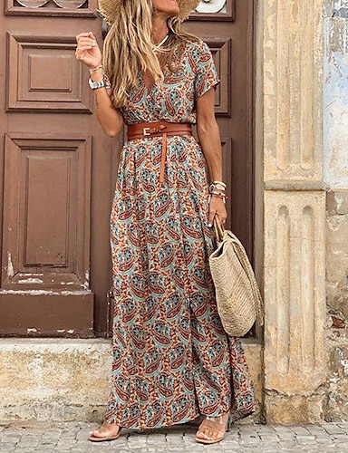 Backless Lace Maxi Dress Summer Beach Fashion Dress Clothing Bohemian Casual Holiday Sundress Vintage Blue Spring Dress Gift For Her