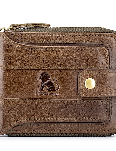 Homme Portefeuille Porte Monnaie Porte Cartes De Cr Dit Cuir Cuir De Vachette Ext Rieur Achats