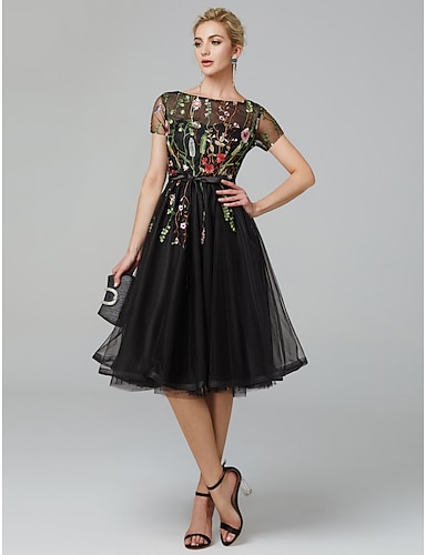 floral print cocktail party dress