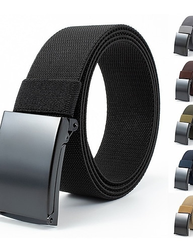 Men Luxury Leather Belts Metal Pin Buckle Business Party Wedding Solid Waistband