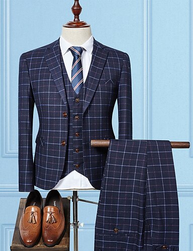 navy blue scotch suit