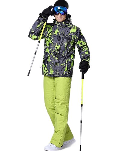 Overall Hoodie Winter Warme Schnee Skianzüge Outdoor Sports Schneeanzug Ski Anzug mit Reißverschluss Snowboard Skisuit LUOBOTOU Schneeanzug Damen 